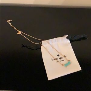 Blue bow Kate spade necklace